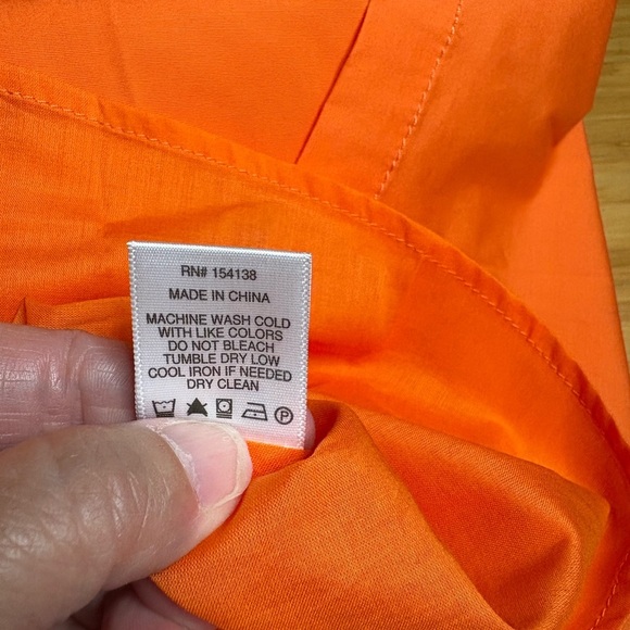 NWT Staud- Elio Off-Shoulder Mini Dress in Color Nectarine. Size 10. - Picture 8 of 11